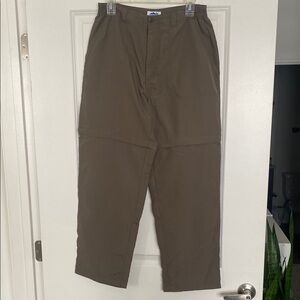 Campmor Womens Hiking Zip Off Pants Brown - medium